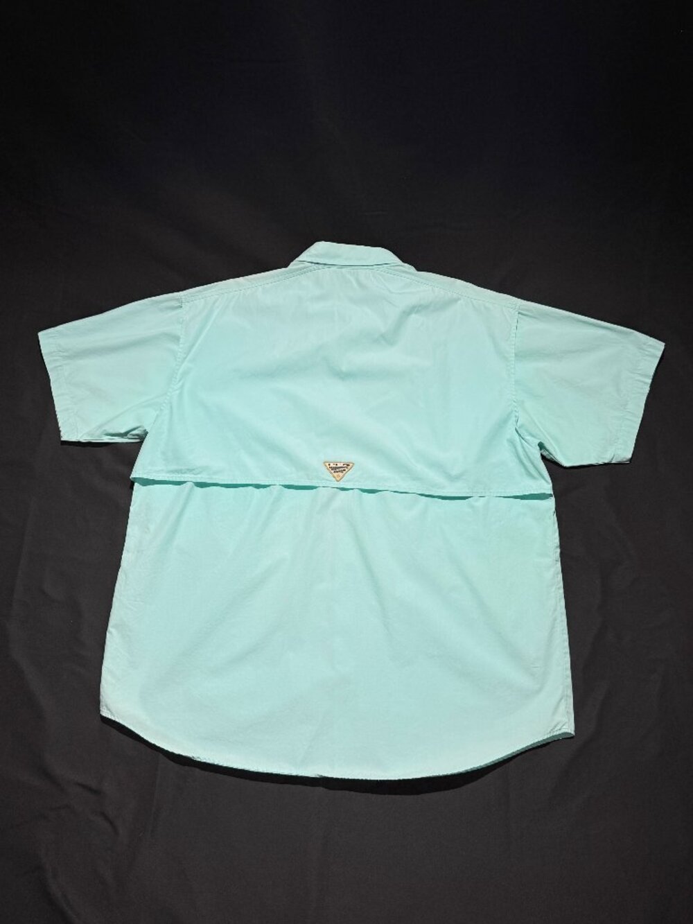 Columbia PFG Mens Shirt Large Aqua Vented Fishing Pockets Outdoors - Picture 3 of 7